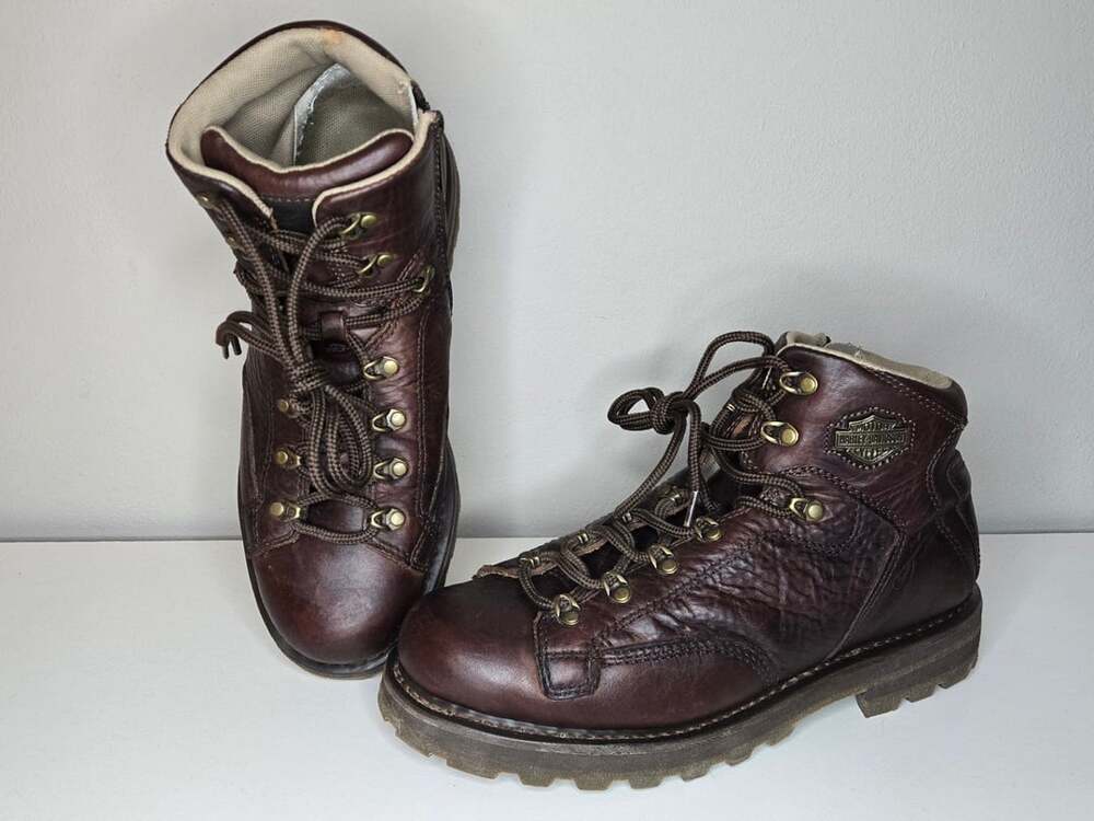 Harley-Davidson Brown Leather Riding Boots Stock No. 94034 Size 10